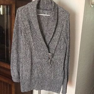 Olivia Sky Shawl Collar Tunic Sweater